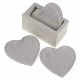 Heart Coaster Set & Holder